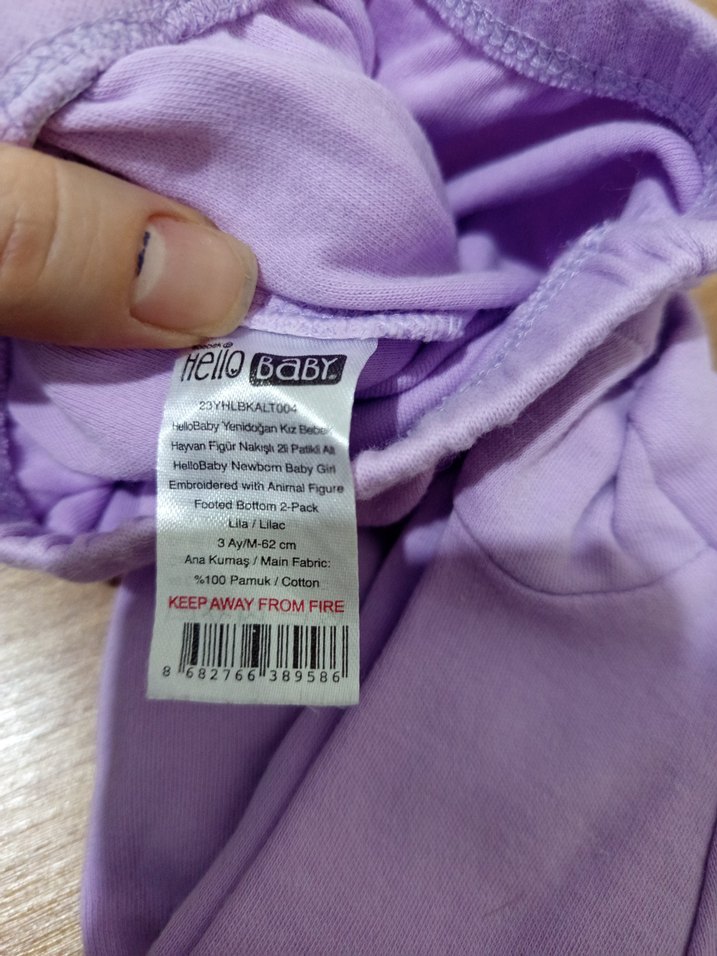 Pamuklu Gri Çocuk Uyku Çorabı - Görsel 2