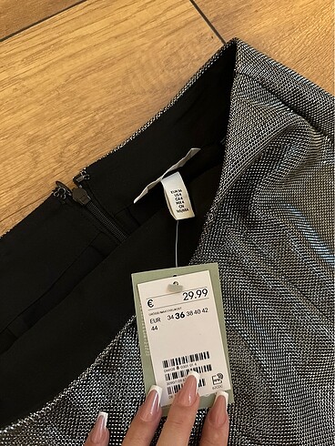 36 Beden H&M simli etek