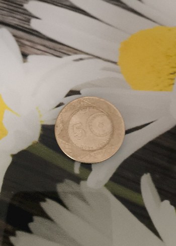 demir 5 tl/ arkasında 100 yıl var