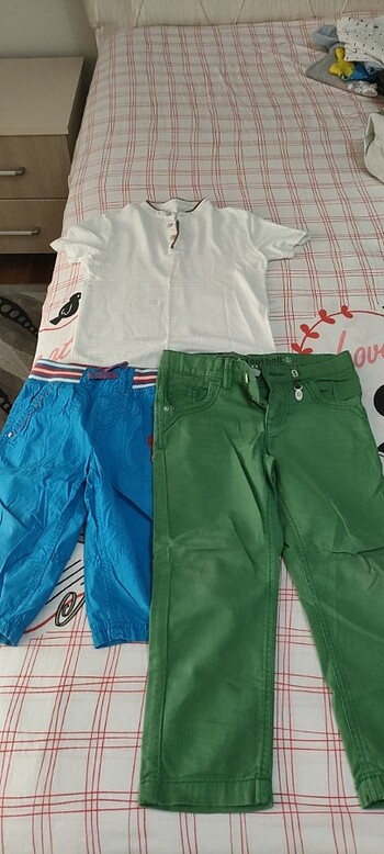 Erkek çocuk tişört pantolon ve şort