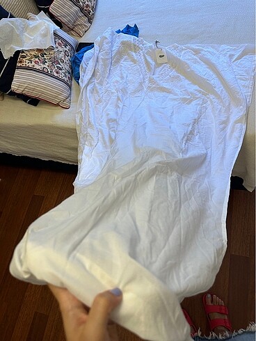 Chakra Chackra kadın beyaz tunik/pijama