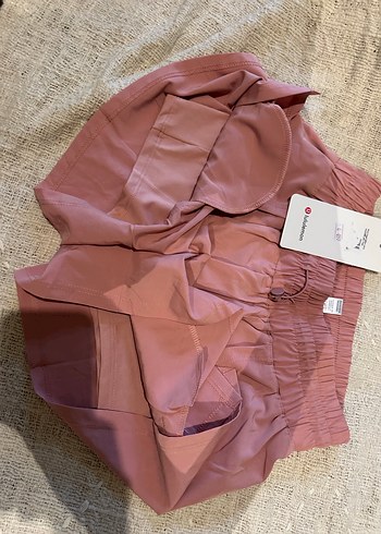 Lululemon Pembe Mini Şort çiftli - Görsel 5