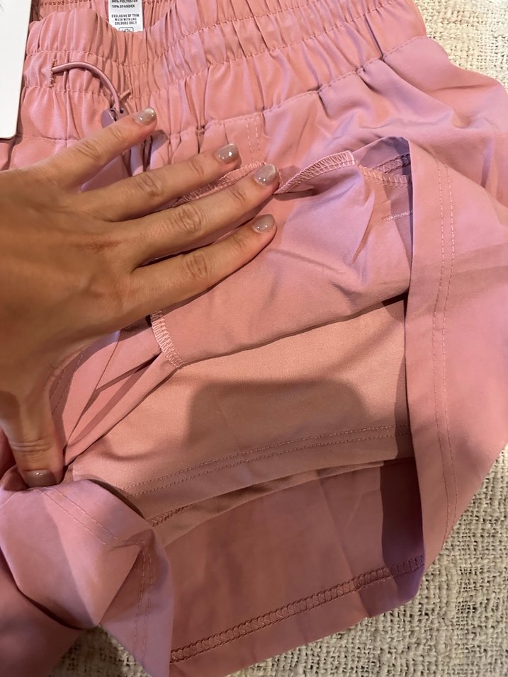 Lululemon Pembe Mini Şort çiftli - Görsel 4