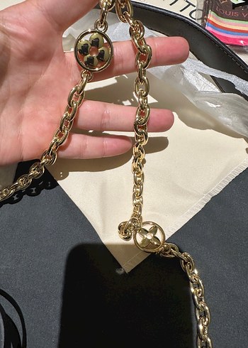 Louis Vuitton marka zincir Detaylı Kahverengi Deri Kadın Çanta - Görsel 3