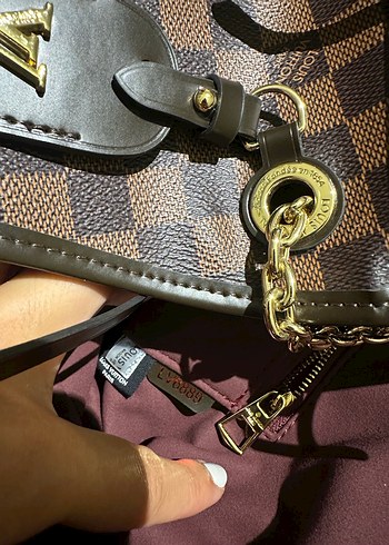 Louis Vuitton marka zincir Detaylı Kahverengi Deri Kadın Çanta - Görsel 8