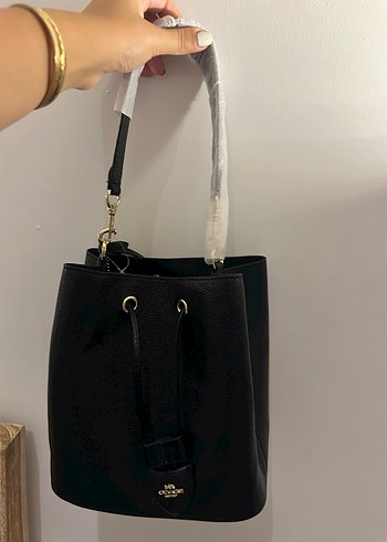 Coach marka Siyah Deri Kadın Çanta - Görsel 9