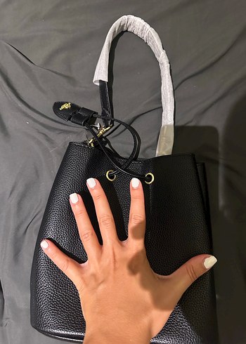 Coach marka Siyah Deri Kadın Çanta - Görsel 11