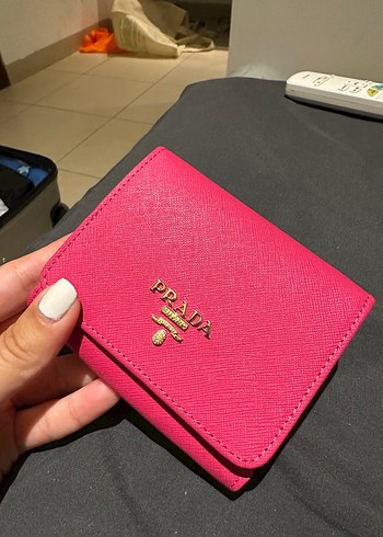 Parlak Pembe Deri Kadın Cüzdanı - Görsel 3