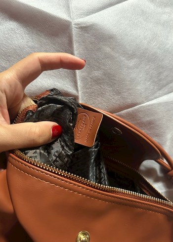 Longchamp Deriden Camel Renkli Bohem Püsküllü Kadın Çanta - Görsel 4