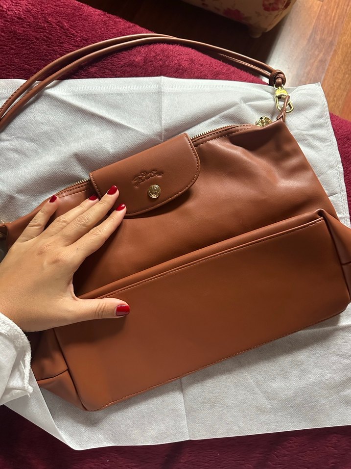 Longchamp Deriden Camel Renkli Bohem Püsküllü Kadın Çanta - Görsel 3