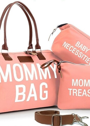 MOMMY BAG 3'LÜ SET,Anne Bebek Çantası, Bebek Bakım Çantası