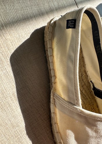 Beyaz Kadın Espadril Düz Taban - Görsel 5