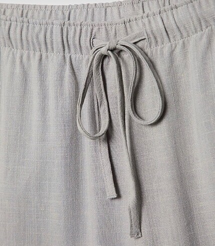 xs Beden Stradivarius Gri Keten Pantolon
