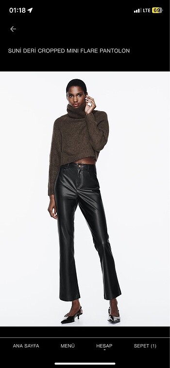 Zara deri pantolon