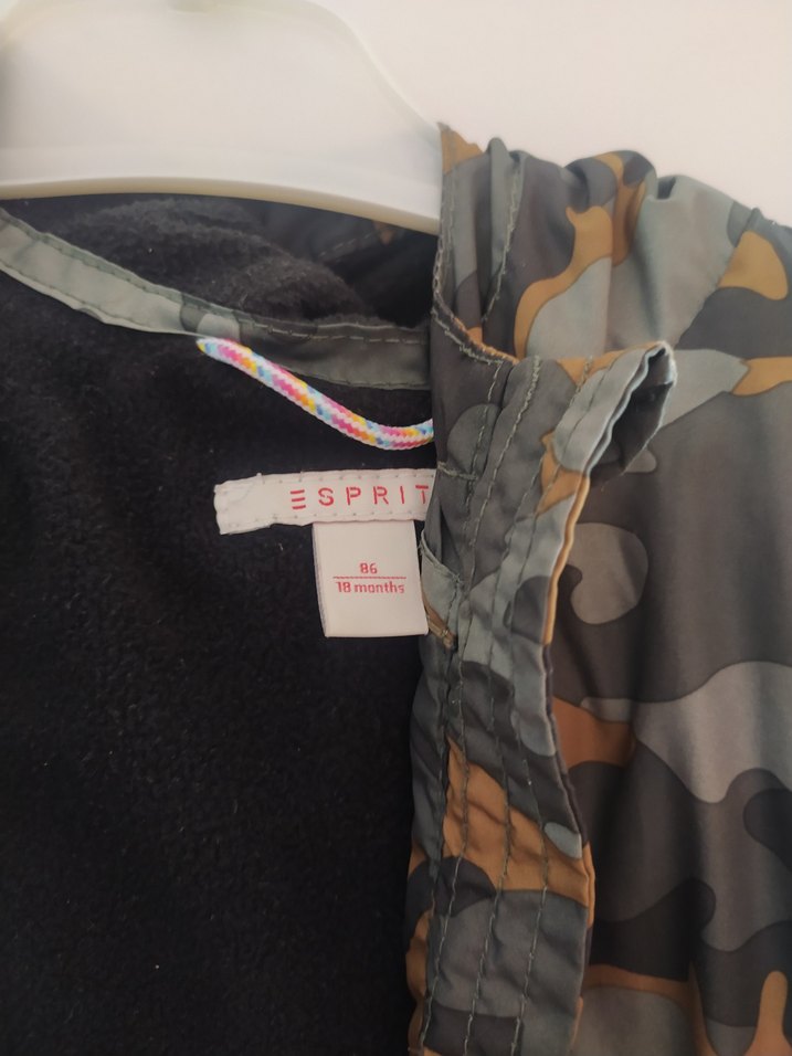 Kahverengi Kamuflaj Kapüşonlu Erkek Çocuk Ceket - Görsel 2