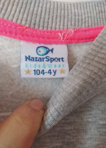 Gri Baskılı Kız Eşofman Takımı - Görsel 3