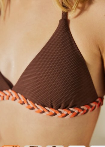 Penti Melasti Üçgen Fit Kahverengi Bikini Üstü - Görsel 2
