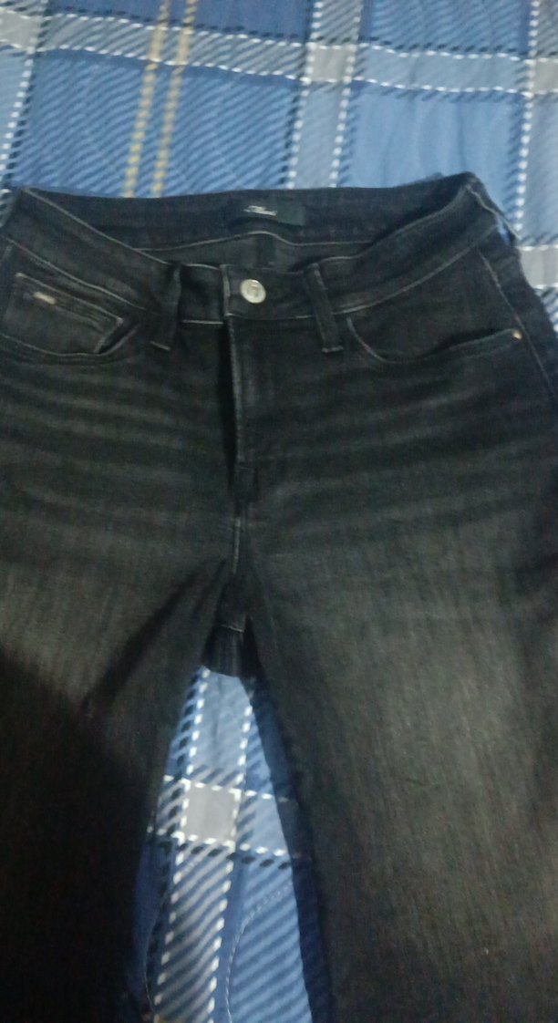 Gri Kadın Kot Şort, Bol Kesim, Kemerli - Görsel 2