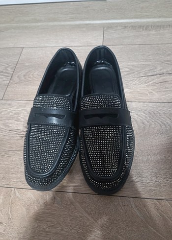 Diğer Parlak Siyah Erkek Çocuk Loafer Ayakkabı