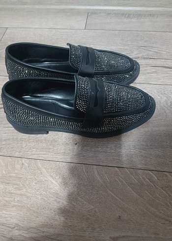 Parlak Siyah Erkek Çocuk Loafer Ayakkabı