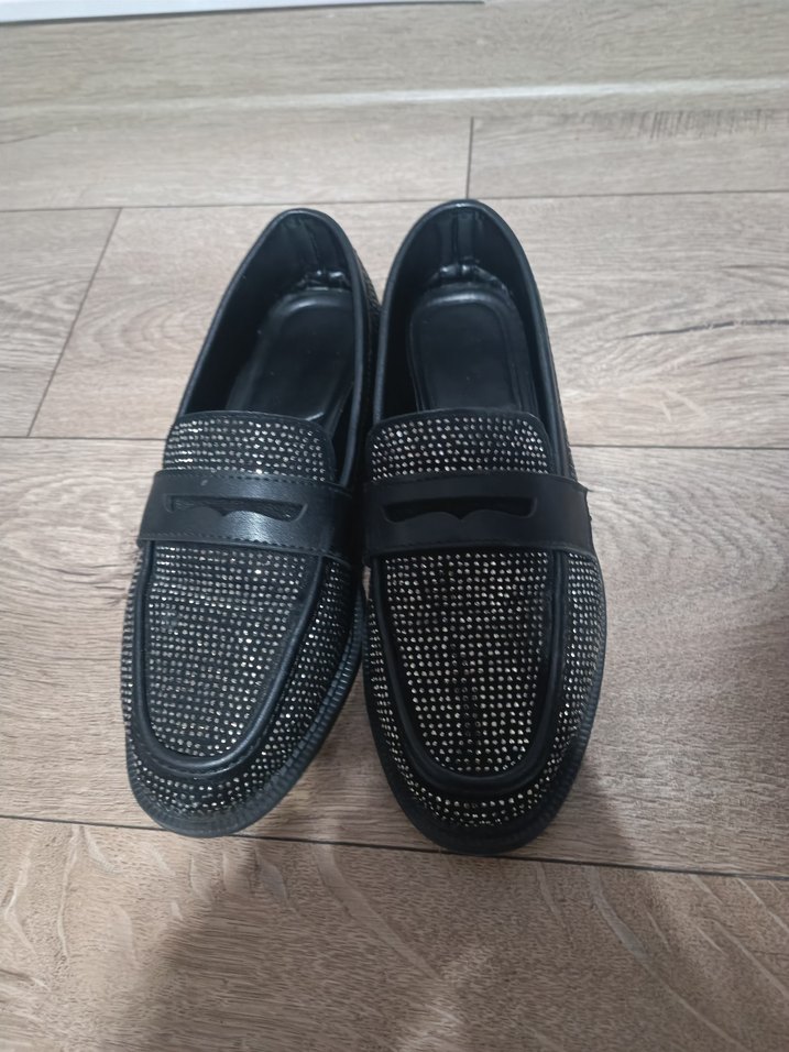 Parlak Siyah Erkek Çocuk Loafer Ayakkabı - Görsel 2