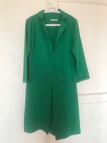 Yeşil uzun ceket