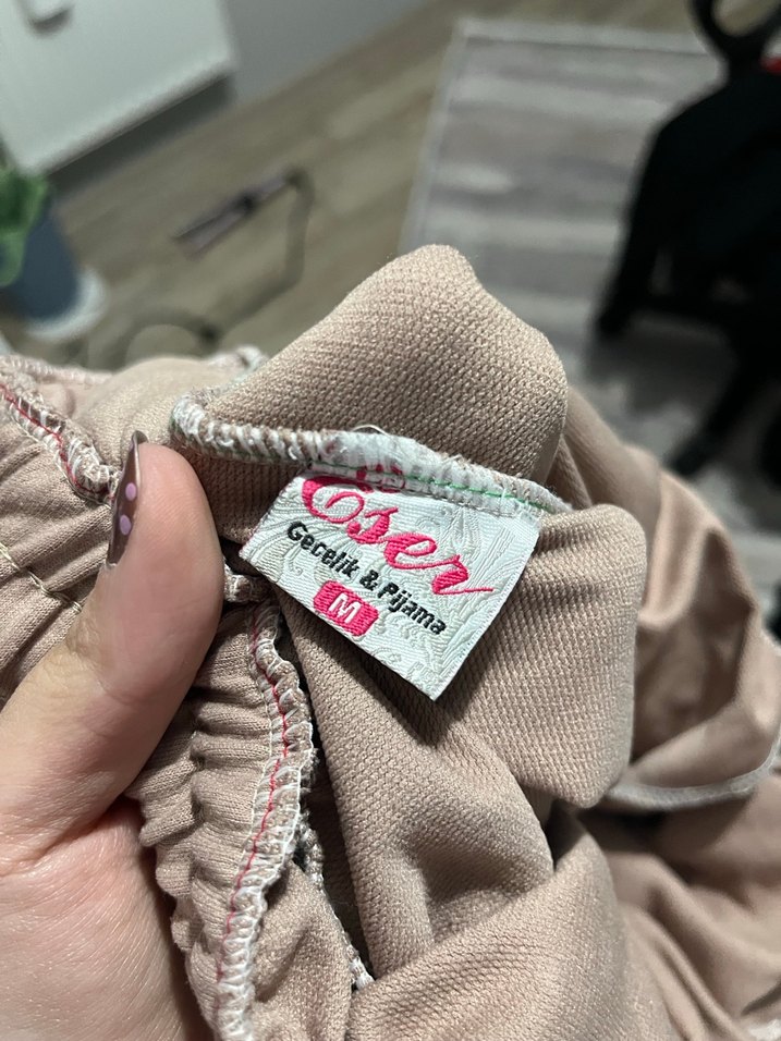 Bej Kadın Salaş Eşofman Altı - Görsel 2