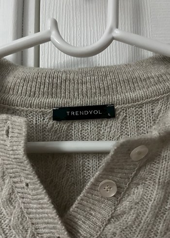 Krem Örgü Kadın Triko Kazak - Görsel 2