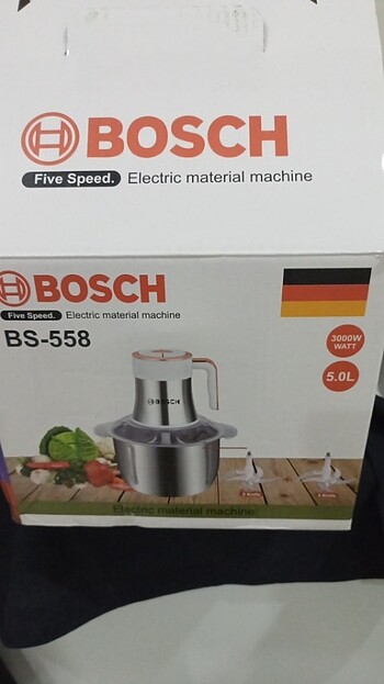 Bosch elektrikli blender 5 lt 3000watt yedek bicakli