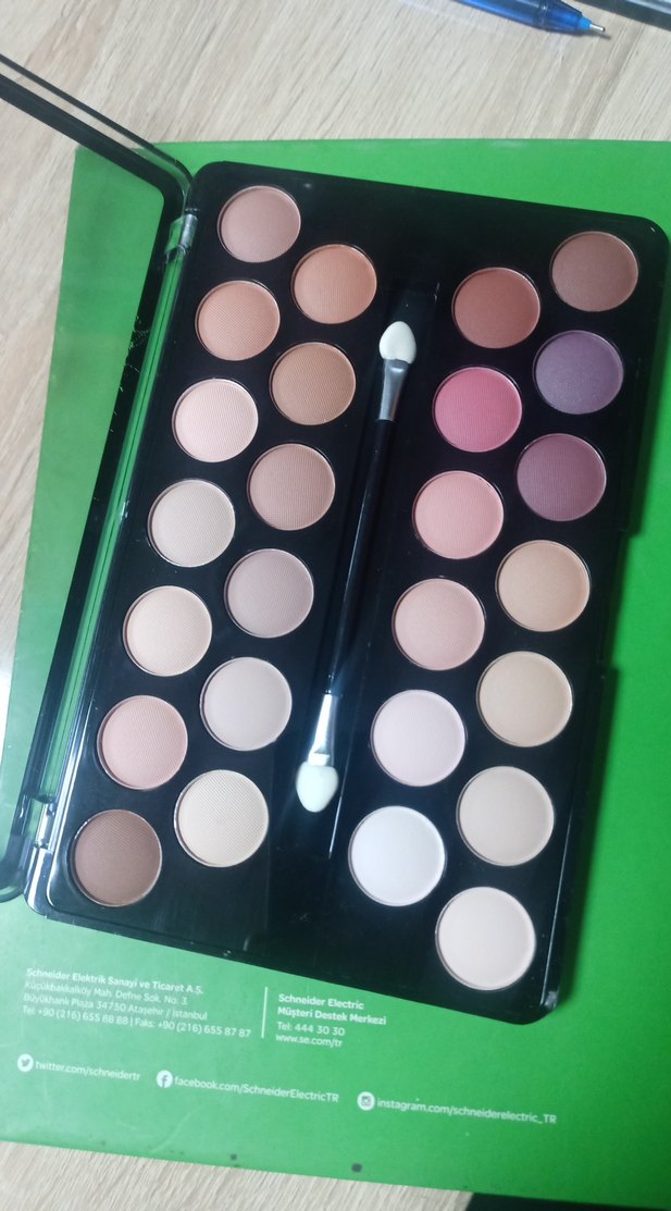 25 Renk Mat Göz Farı Paleti - Haki Tonları - Görsel 2