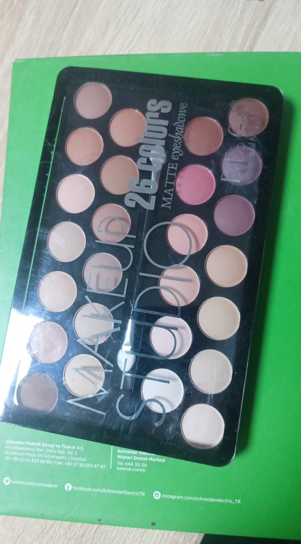 25 Renk Mat Göz Farı Paleti - Haki Tonları - Görsel 3