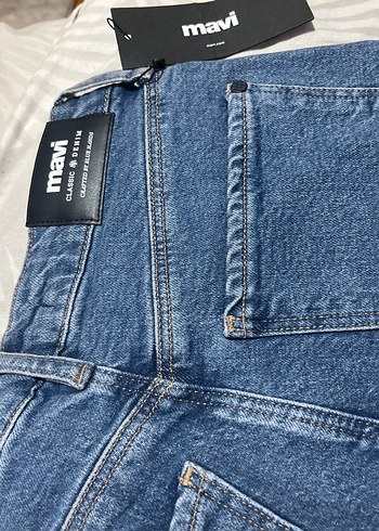 Mavi Regular Fit Düğmeli Denim Kadın Jean - Görsel 7