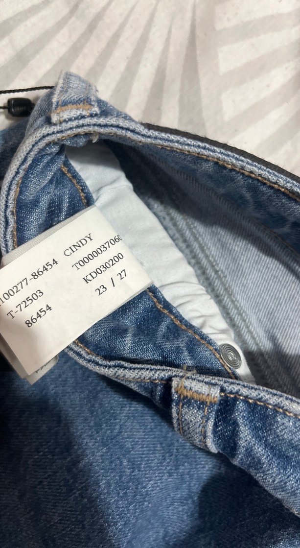 Mavi Regular Fit Düğmeli Denim Kadın Jean - Görsel 5