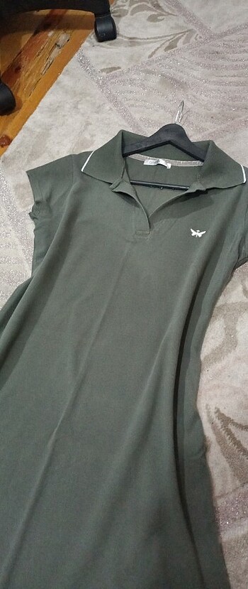 Haki yeşili elbise - Görsel 7