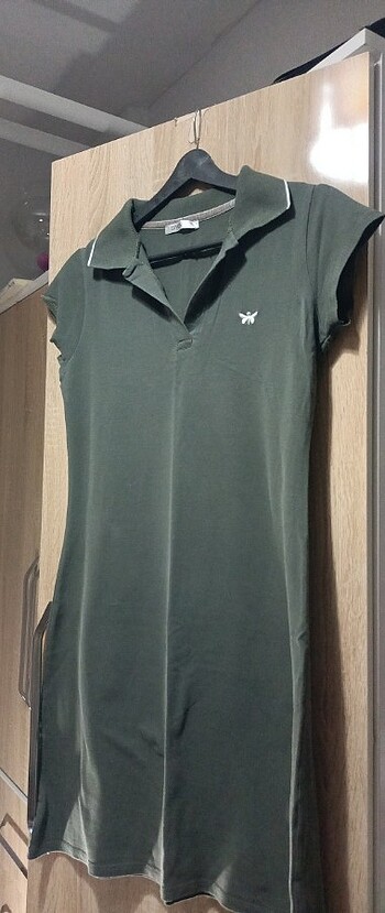 Haki yeşili elbise - Görsel 9