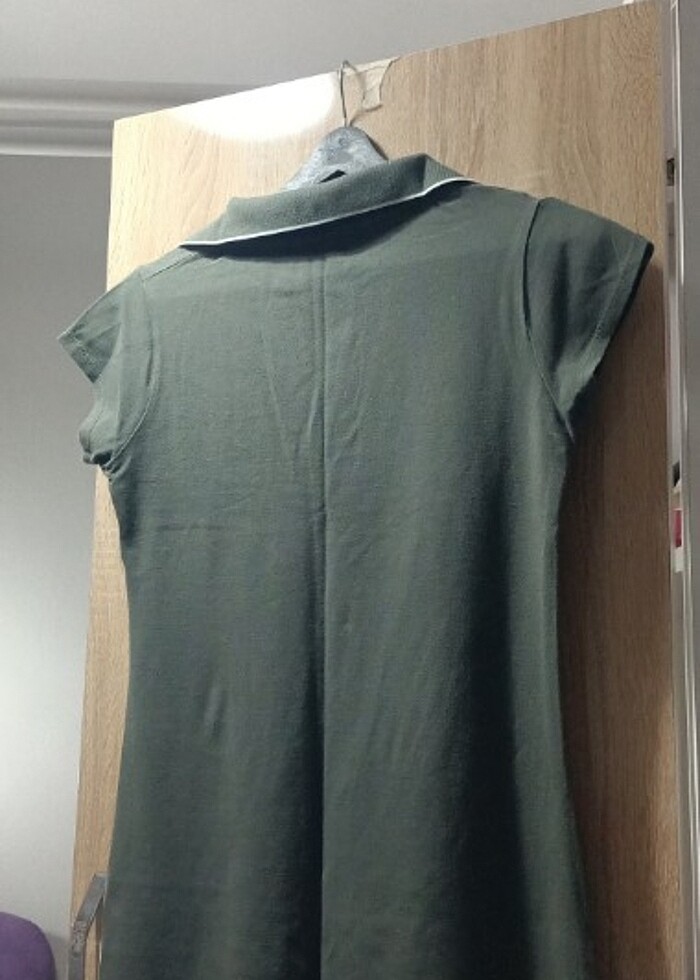 Haki yeşili elbise - Görsel 5