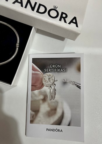 Gri Zincir Detaylı Pandora Bileklik - Görsel 4