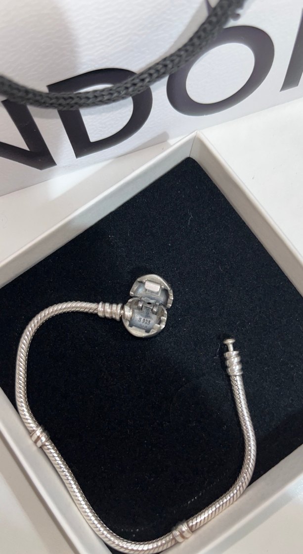 Gri Zincir Detaylı Pandora Bileklik - Görsel 3