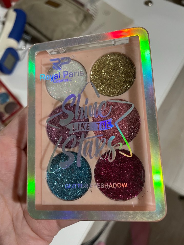 Parlak Renkli Simli Göz Farı Paleti - Görsel 2