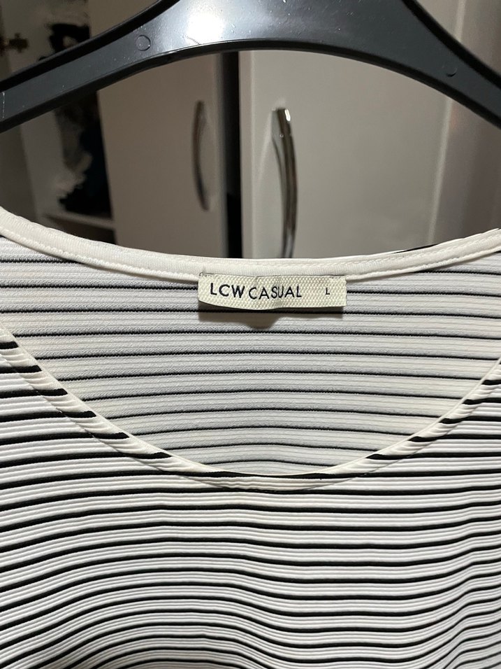 Çizgili Kolsuz Midi Boy Elbise - Görsel 2