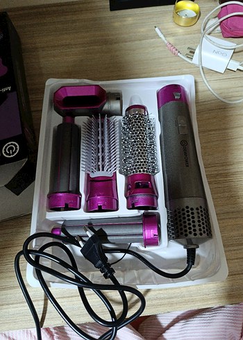 Mor 5 Parça Saç Şekillendirici Set - Görsel 2