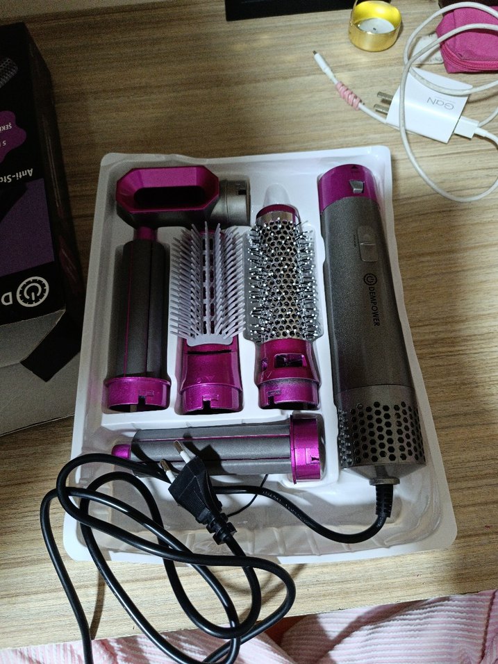 Mor 5 Parça Saç Şekillendirici Set - Görsel 2