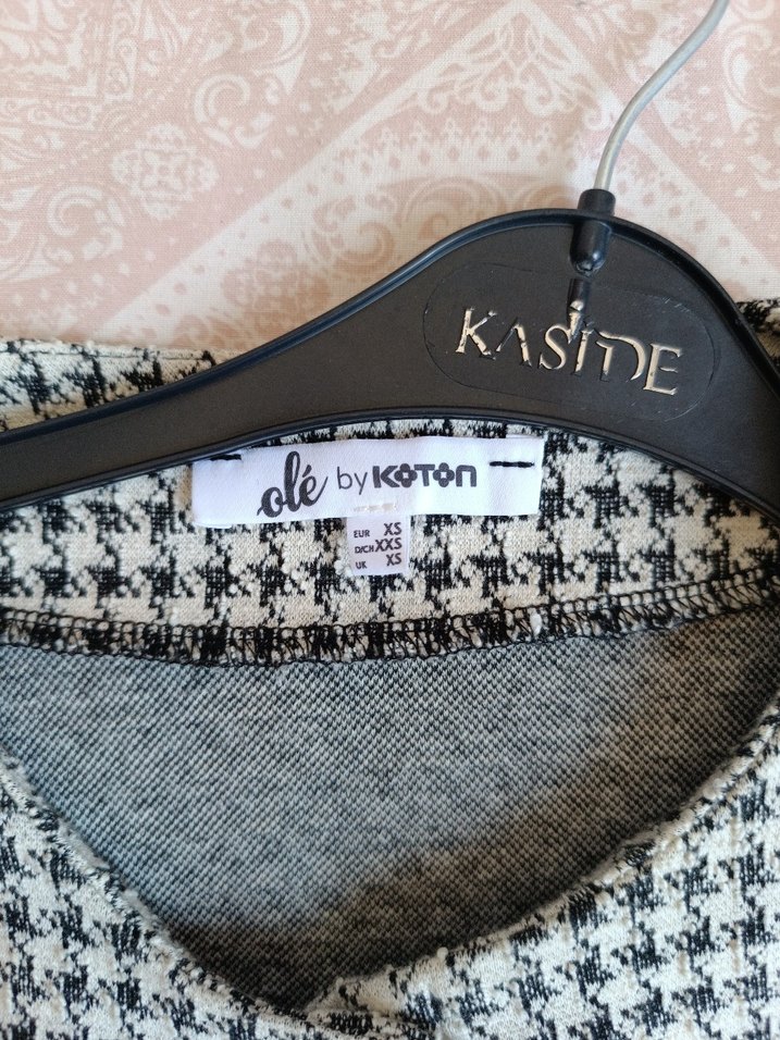 Düğmeli Gri Mini Kadın Ceket - Görsel 2