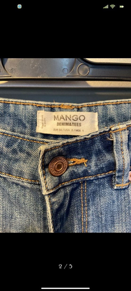 Kadın Gri Mavi Bağcıklı Salaş Denim Şort - Görsel 2