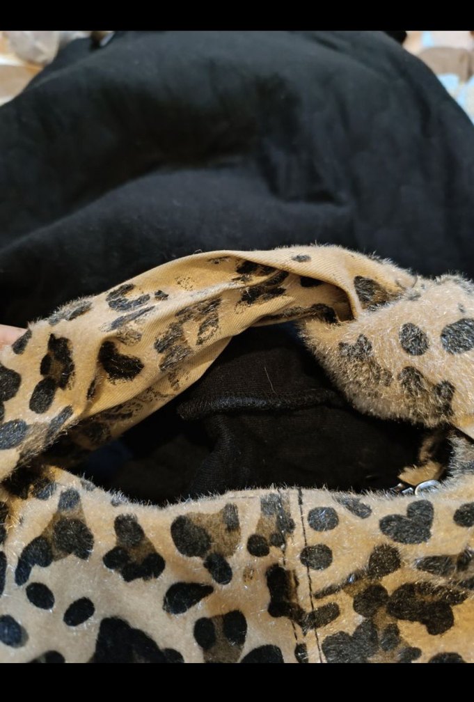 Kahverengi Leopar Desenli Süet Kadın Çanta - Görsel 3