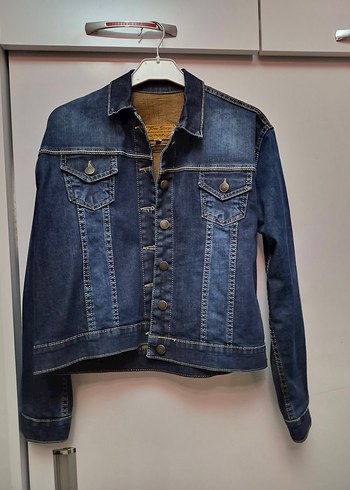 Diğer Koyu Mavi Denim Ceket