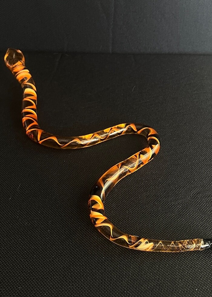 Cam Yılan Biblo El Yapımı +25cm - Görsel 2