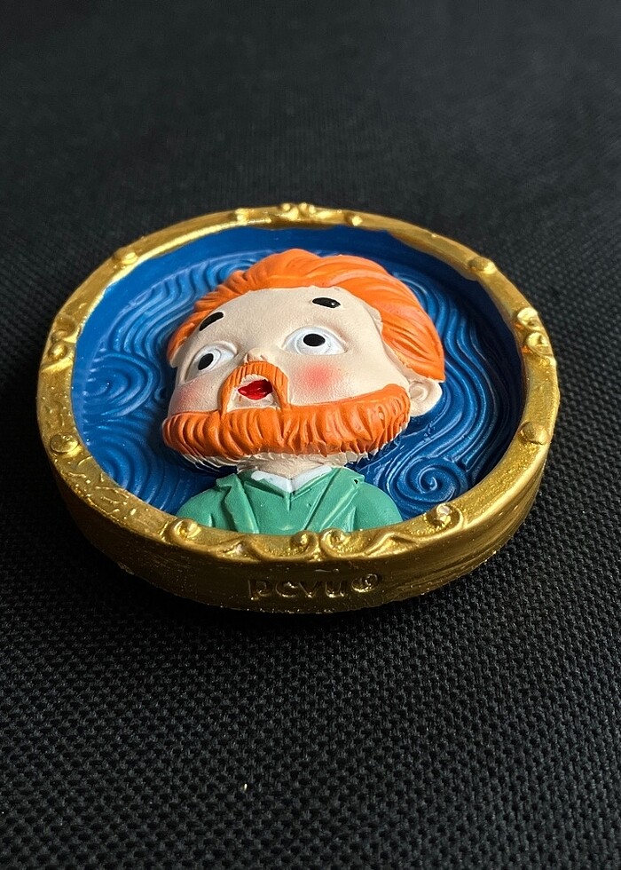 Van Gogh 3d Kabartma Magnet - Görsel 2