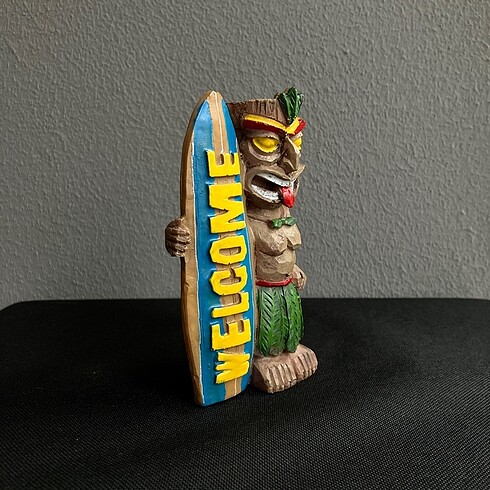Diğer Tiki Karşılama Totem Heykel 14cm