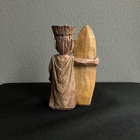 Beden Tiki Karşılama Totem Heykel 14cm